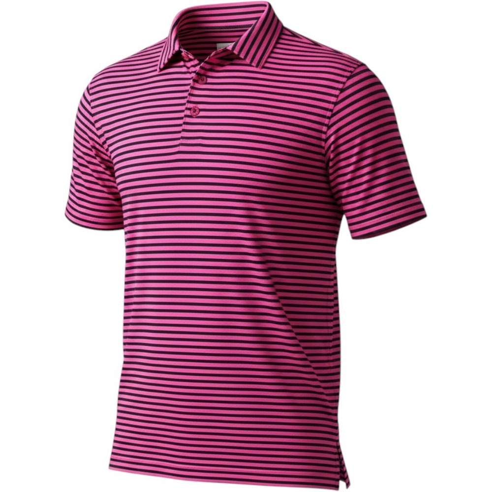 Head Bamboo Golf Performance Striped Preppy Rugby Luxury Fun Mens XL Polo Pink